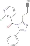 2-chloro(3-pyridyl) 5-phenyl-2-prop-2-ynylthio(1,3,4-triazolyl) ketone