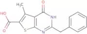 2-Benzyl-5-methyl-4-oxo-3H,4H-thieno[2,3-d]pyrimidine-6-carboxylic acid