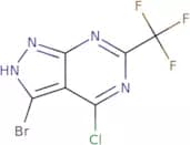 3-Bromo-4-chloro-6-(trifluoromethyl)-1H-pyrazolo[3,4-d]pyrimidine