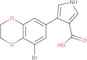 4-(8-Bromo-2,3-dihydro-1,4-benzodioxin-6-yl)-1H-pyrrole-3-carboxylic acid