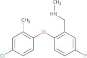 {[2-(4-Chloro-2-methylphenoxy)-5-fluorophenyl]methyl}(methyl)amine