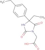 2-[4-Ethyl-4-(4-ethylphenyl)-2,5-dioxoimidazolidin-1-yl]acetic acid