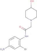 N-(4-Amino-2-bromophenyl)-2-(4-hydroxypiperidin-1-yl)acetamide