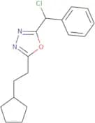 2-[Chloro(phenyl)methyl]-5-(2-cyclopentylethyl)-1,3,4-oxadiazole