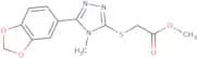 Methyl 2-{[5-(1,3-dioxaindan-5-yl)-4-methyl-4H-1,2,4-triazol-3-yl]sulfanyl}acetate