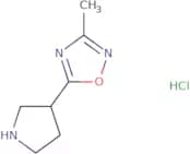 3-Methyl-5-(pyrrolidin-3-yl)-1,2,4-oxadiazole hydrochloride