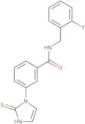 N-[(2-Fluorophenyl)methyl]-3-(2-sulfanyl-1H-imidazol-1-yl)benzamide