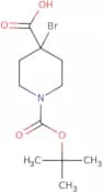 4-Bromo-1-[(tert-butoxy)carbonyl]piperidine-4-carboxylic acid