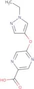 5-[(1-Ethyl-1H-pyrazol-4-yl)oxy]pyrazine-2-carboxylic acid
