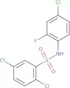 2,5-Dichloro-N-(4-chloro-2-fluorophenyl)benzene-1-sulfonamide