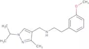 [2-(3-Methoxyphenyl)ethyl]({[3-methyl-1-(propan-2-yl)-1H-pyrazol-4-yl]methyl})amine