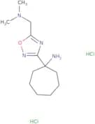 1-{5-[(Dimethylamino)methyl]-1,2,4-oxadiazol-3-yl}cycloheptan-1-amine dihydrochloride