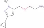 2-[(3-Cyclopropyl-1-methyl-1H-pyrazol-5-yl)methoxy]ethan-1-amine