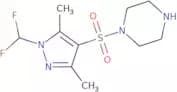 1-{[1-(Difluoromethyl)-3,5-dimethyl-1H-pyrazol-4-yl]sulfonyl}piperazine