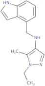 1-Ethyl-N-[(1H-indol-4-yl)methyl]-5-methyl-1H-pyrazol-4-amine
