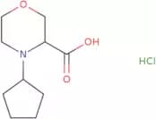 4-Cyclopentylmorpholine-3-carboxylic acid hydrochloride