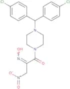 (E)-1-(4-(Bis(4-chlorophenyl)methyl)piperazin-1-yl)-2-(hydroxyimino)-3-nitropropan-1-one