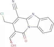 11-(Chloromethyl)-12-formyl-13-oxo-1,8-diazatricyclo[7.4.0.0,2,7]trideca-2,4,6,9,11-pentaene-10-ca…