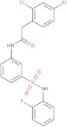 2-(2,4-Dichlorophenyl)-N-{3-[(2-fluorophenyl)sulfamoyl]phenyl}acetamide