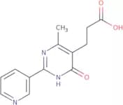 3-[4-Methyl-6-oxo-2-(pyridin-3-yl)-1,6-dihydropyrimidin-5-yl]propanoic acid