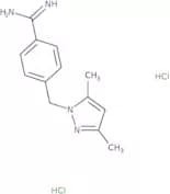 4-[(3,5-Dimethyl-1H-pyrazol-1-yl)methyl]benzene-1-carboximidamide dihydrochloride