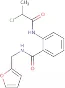 2-(2-Chloropropanamido)-N-(furan-2-ylmethyl)benzamide