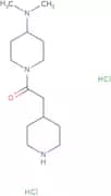 1-[4-(Dimethylamino)piperidin-1-yl]-2-(piperidin-4-yl)ethan-1-one dihydrochloride
