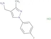 [1-(4-Fluorophenyl)-3-methyl-1H-pyrazol-4-yl]methanamine hydrochloride