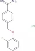 4-(2-Fluorophenoxymethyl)benzene-1-carboximidamide hydrochloride