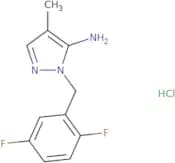 1-[(2,5-Difluorophenyl)methyl]-4-methyl-1H-pyrazol-5-amine hydrochloride