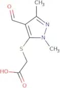 2-[(4-Formyl-1,3-dimethyl-1H-pyrazol-5-yl)sulfanyl]acetic acid