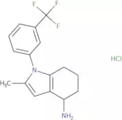 2-Methyl-1-[3-(trifluoromethyl)phenyl]-4,5,6,7-tetrahydro-1H-indol-4-amine hydrochloride