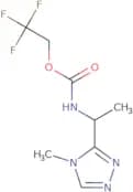 2,2,2-Trifluoroethyl N-[1-(4-methyl-4H-1,2,4-triazol-3-yl)ethyl]carbamate