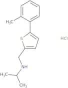 {[5-(2-Methylphenyl)thiophen-2-yl]methyl}(propan-2-yl)amine hydrochloride