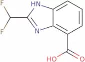2-(Difluoromethyl)-1H-1,3-benzodiazole-4-carboxylic acid
