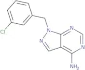 1-[(3-Chlorophenyl)methyl]-1H-pyrazolo[3,4-d]pyrimidin-4-amine