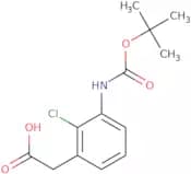 2-(3-{[(tert-Butoxy)carbonyl]amino}-2-chlorophenyl)acetic acid