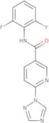 N-(2,6-Difluorophenyl)-6-(1H-1,2,4-triazol-1-yl)nicotinamide