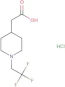2-[1-(2,2,2-Trifluoroethyl)piperidin-4-yl]acetic acid hydrochloride