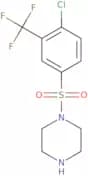 1-[4-Chloro-3-(trifluoromethyl)benzenesulfonyl]piperazine