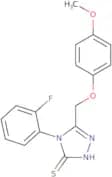 4-(2-Fluorophenyl)-5-(4-methoxyphenoxymethyl)-4H-1,2,4-triazole-3-thiol