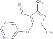 1,3-Dimethyl-5-(pyridin-3-yloxy)-1H-pyrazole-4-carbaldehyde