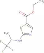 Ethyl 2-[(1,1,1-trifluoropropan-2-yl)amino]-1,3-thiazole-5-carboxylate