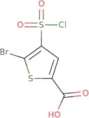 5-Bromo-4-(chlorosulfonyl)thiophene-2-carboxylic acid