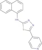 N-Naphthalen-1-yl-5-pyridin-4-yl-1,3,4-thiadiazol-2-amine