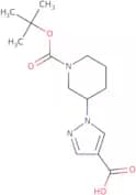 1-{1-[(tert-Butoxy)carbonyl]piperidin-3-yl}-1H-pyrazole-4-carboxylic acid