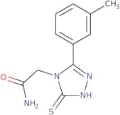 2-[3-(3-Methylphenyl)-5-sulfanyl-4H-1,2,4-triazol-4-yl]acetamide