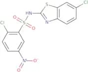 2-Chloro-N-(6-chloro-1,3-benzothiazol-2-yl)-5-nitrobenzene-1-sulfonamide