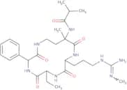 N-[(3R,6S,9S,12R)-6-Ethyl-12-methyl-9-[3-[(N'-methylcarbamimidoyl)amino]propyl]-2,5,8,11-tetraoxo-…
