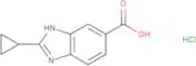 2-Cyclopropyl-1H-1,3-benzodiazole-5-carboxylic acid hydrochloride